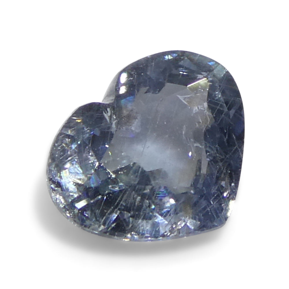 1.02ct Heart Blue Sapphire from Tanzania - Unheated Natural Gem by SkyJems Canadian Gemstone Specialists