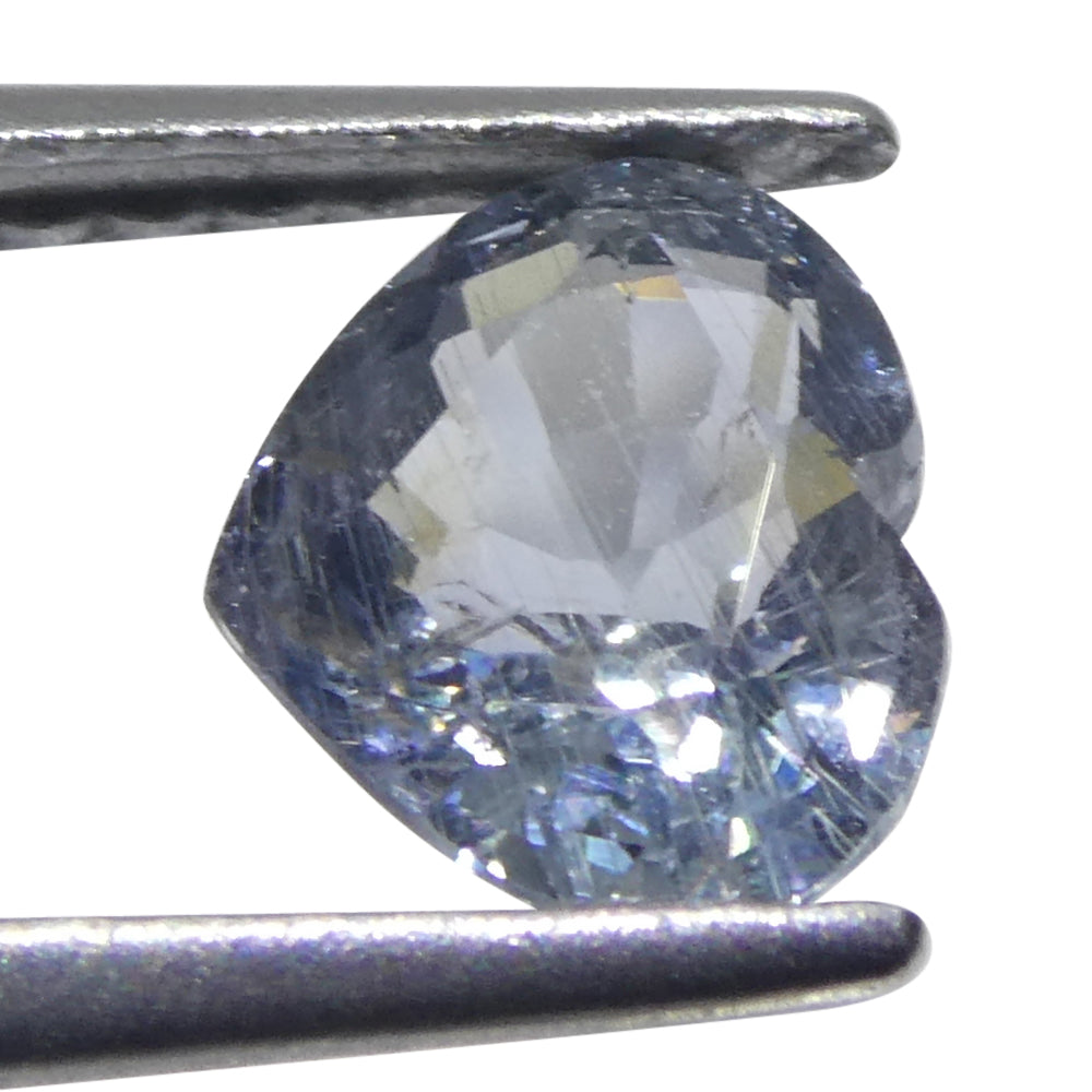 1.02ct Heart Blue Sapphire from Tanzania - Unheated Natural Gemstone by SkyJems Canadian Gem Specialists