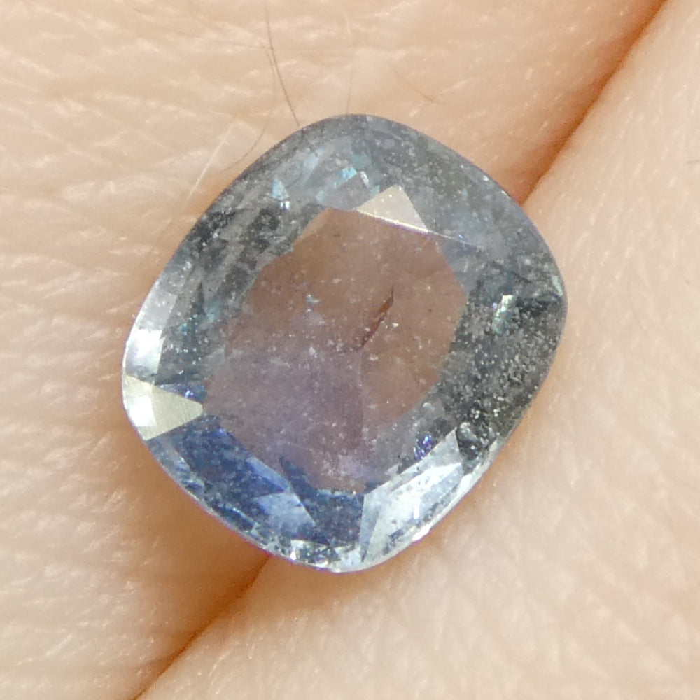 1.25ct Tanzanian Blue Sapphire, cushion-cut gemstone from SkyJems' premium single-stone collection, rich blue corundum