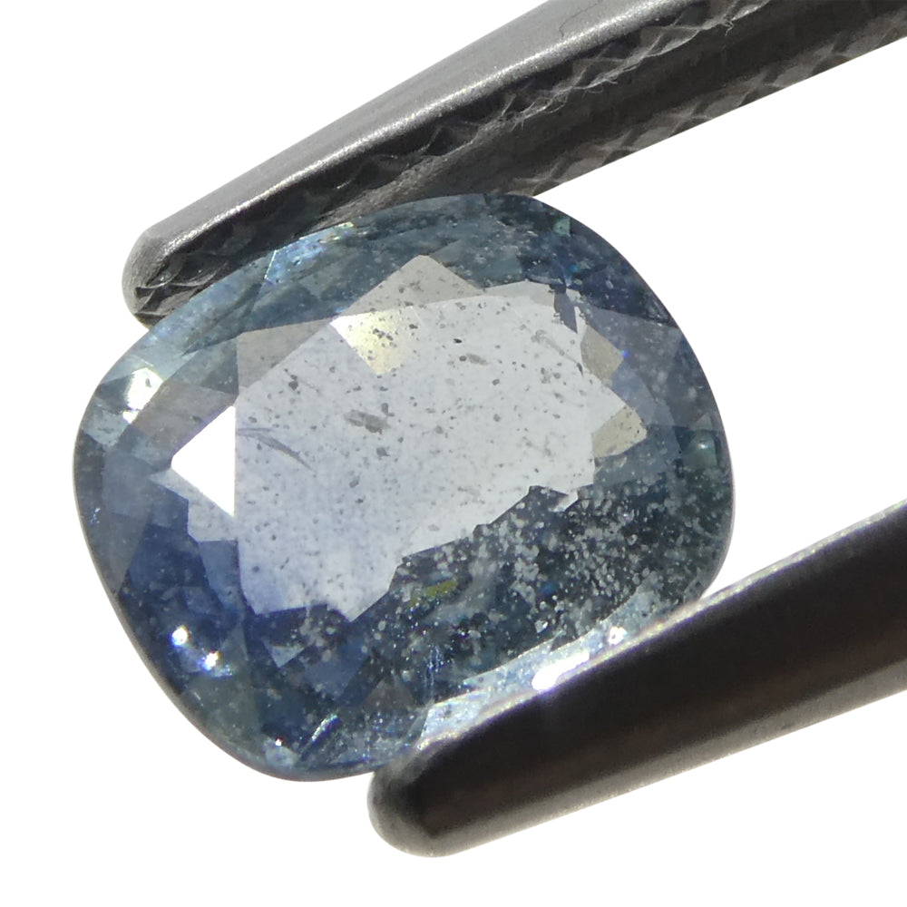 1.25ct Tanzanian Blue Sapphire Cushion Cut, Corundum Gemstone from SkyJems Canadian Gem Specialists