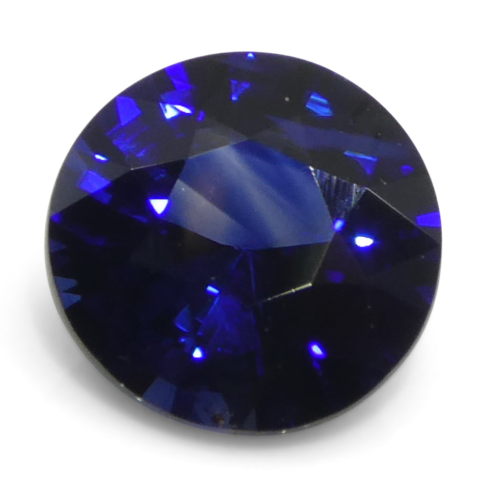 1.06ct Round Blue Sapphire from Sri Lanka, premium heated gemstone by SkyJems, Canadian fine jewelry specialists since 1967