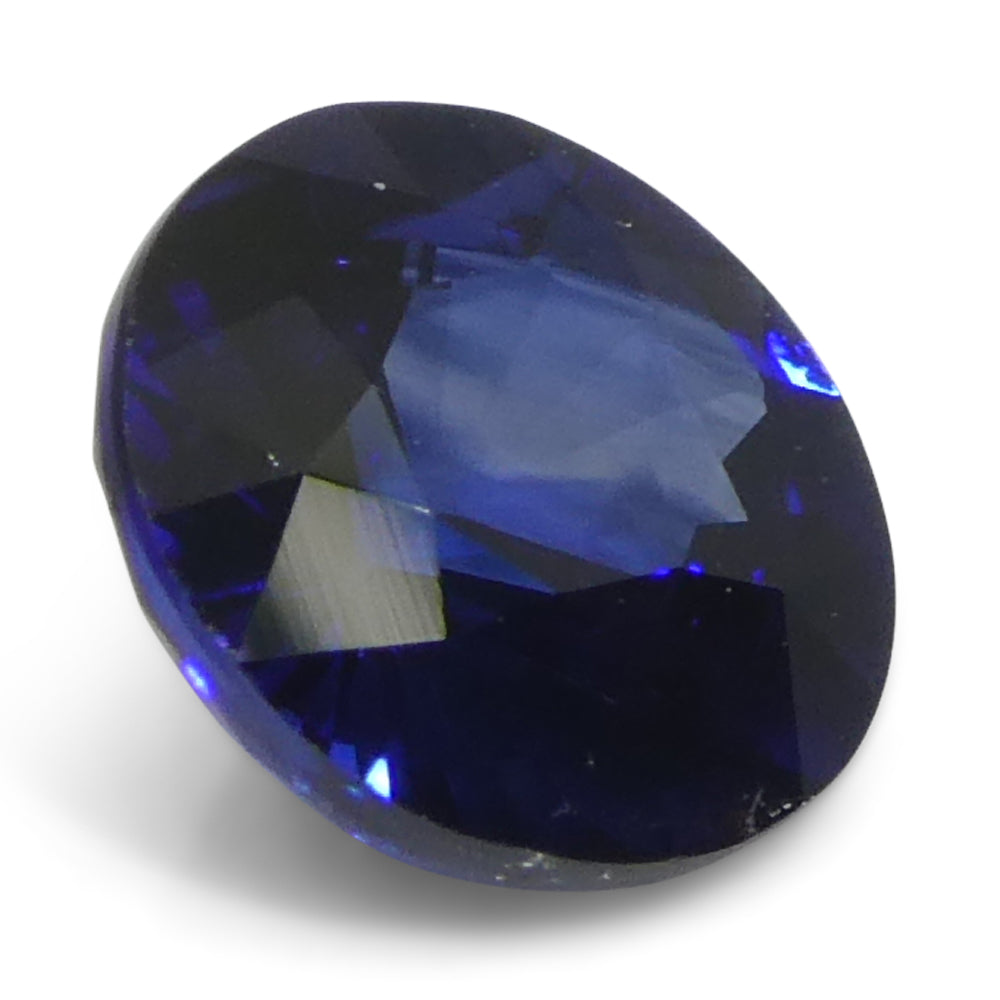 1.06ct Round Blue Sapphire from Sri Lanka, premium heated gem by SkyJems, classic Ceylon blue corundum stone