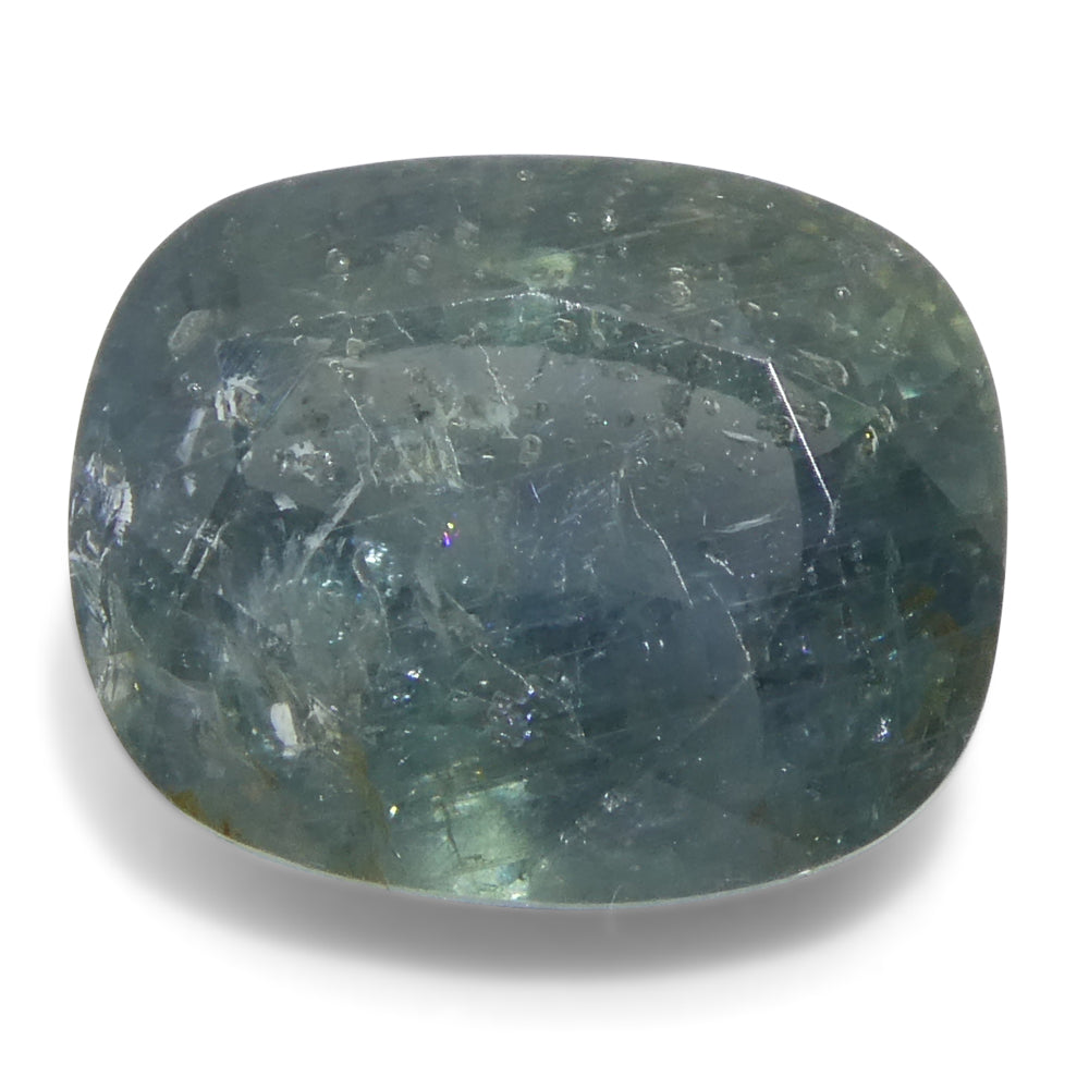4.06ct Cushion Teal Blue Sapphire from East Africa - Skyjems Wholesale Gemstones