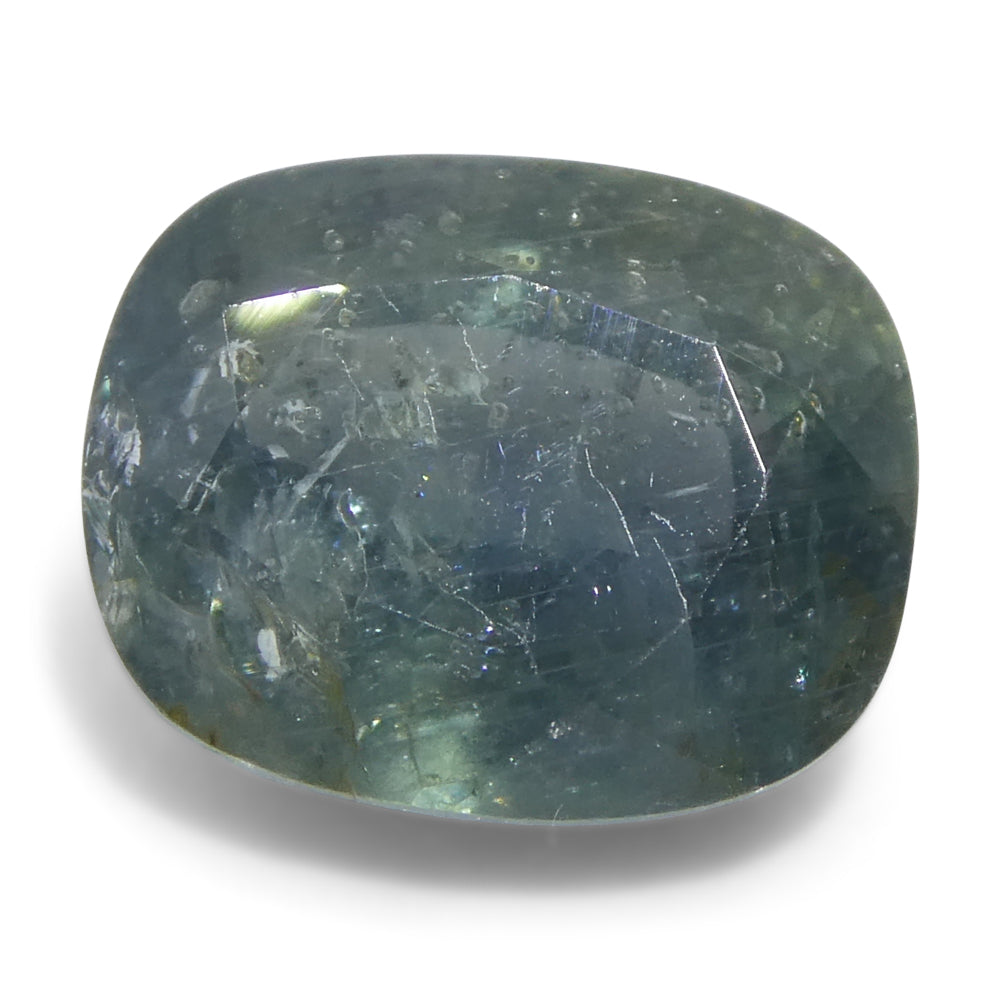 4.06ct Cushion Teal Blue Sapphire from East Africa - Skyjems Wholesale Gemstones