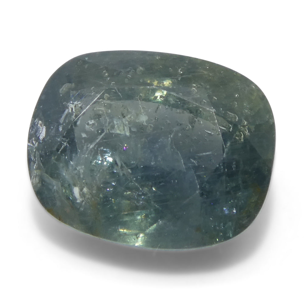 4.06ct Cushion Teal Blue Sapphire from East Africa - Skyjems Wholesale Gemstones