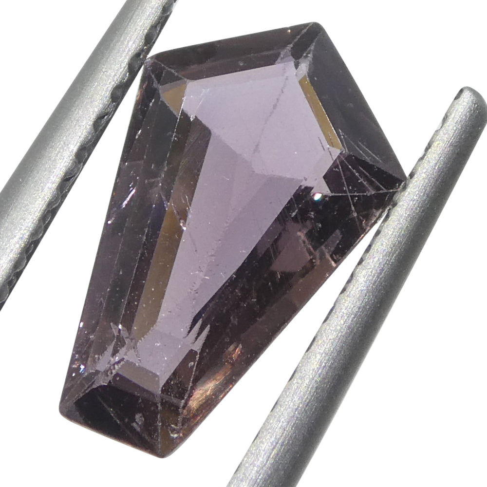 1.86ct Purple Sapphire Pentagon/Coffin Cut from East Africa, premium gemstone by SkyJems Canadian gem specialists