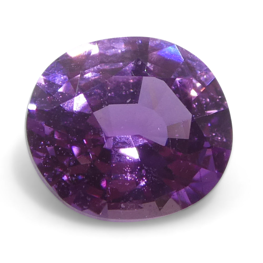 0.76ct Oval Pink Sapphire from Madagascar, vibrant medium-strong color, precision-cut by SkyJems Canadian gemstone experts