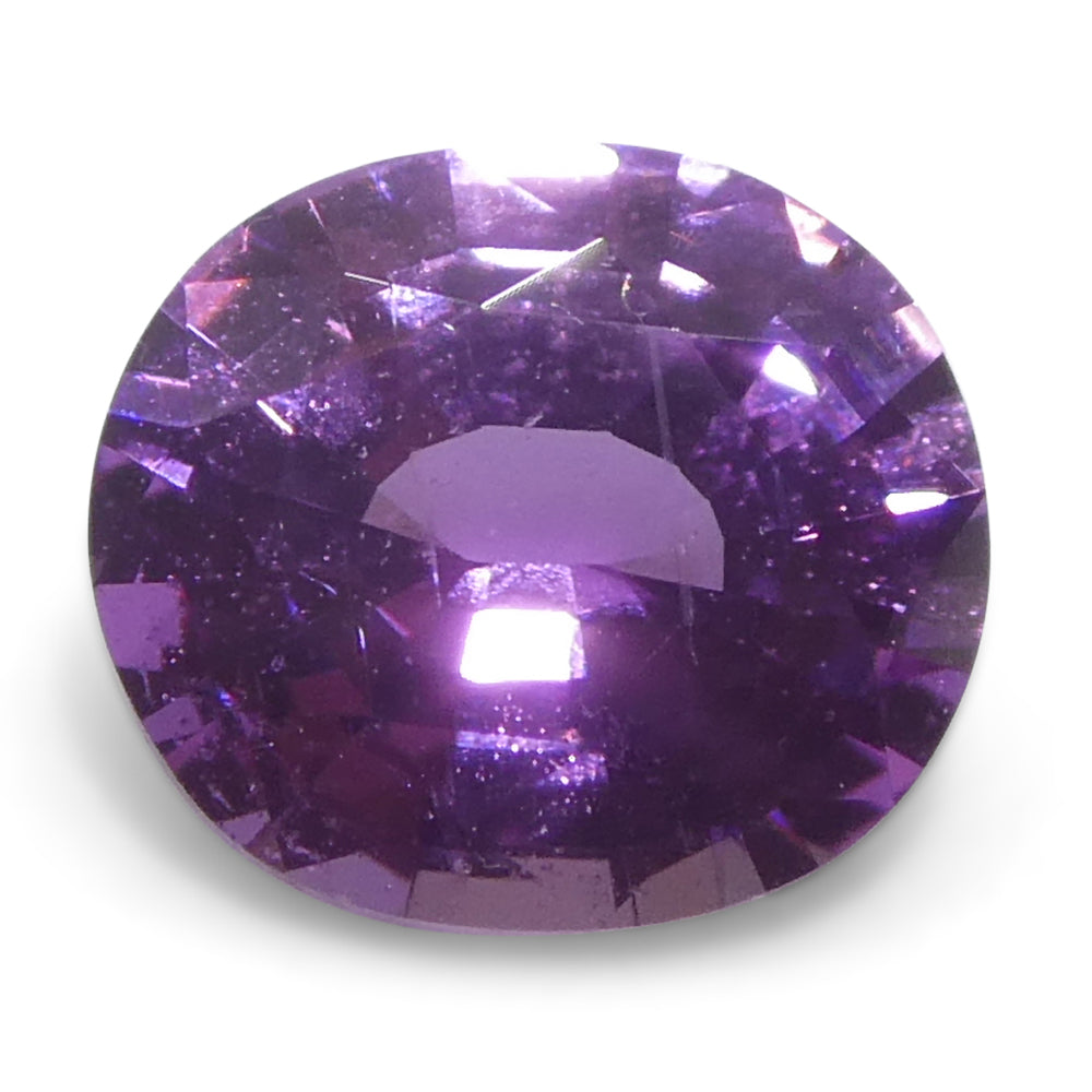 0.76ct Oval Pink Sapphire from Madagascar, vibrant medium-strong color, precision-cut by SkyJems Canadian gemstone experts si