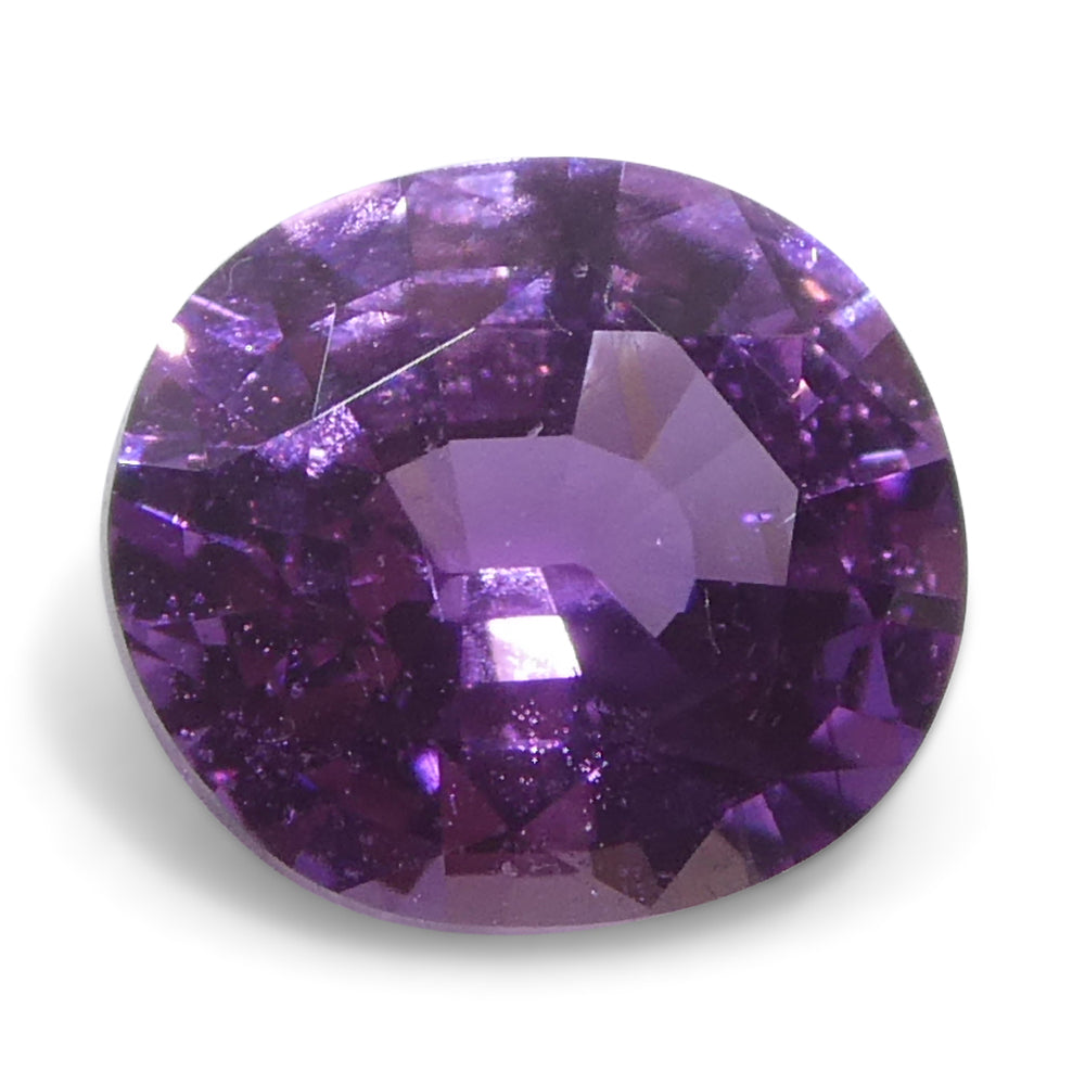 0.76ct Oval Pink Sapphire from Madagascar, vibrant medium-strong color, precision-cut by SkyJems Canadian gem experts since 1