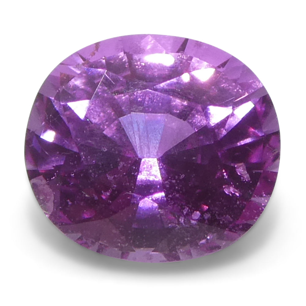 0.99ct Oval Purple-Pink Madagascar Sapphire, vivid medium tone, SkyJems premium single loose gemstone collection
