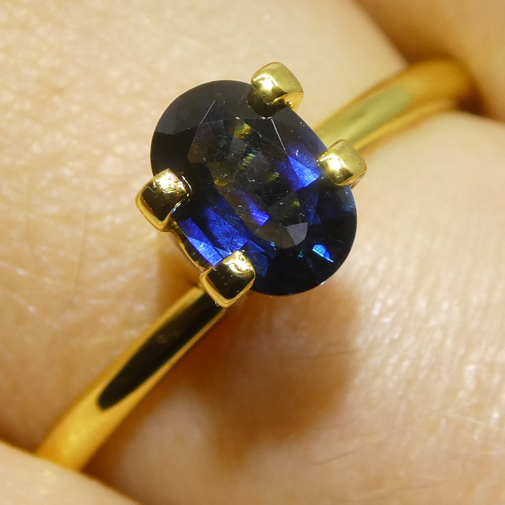 0.73ct Oval Blue Sapphire from Madagascar - Skyjems Wholesale Gemstones