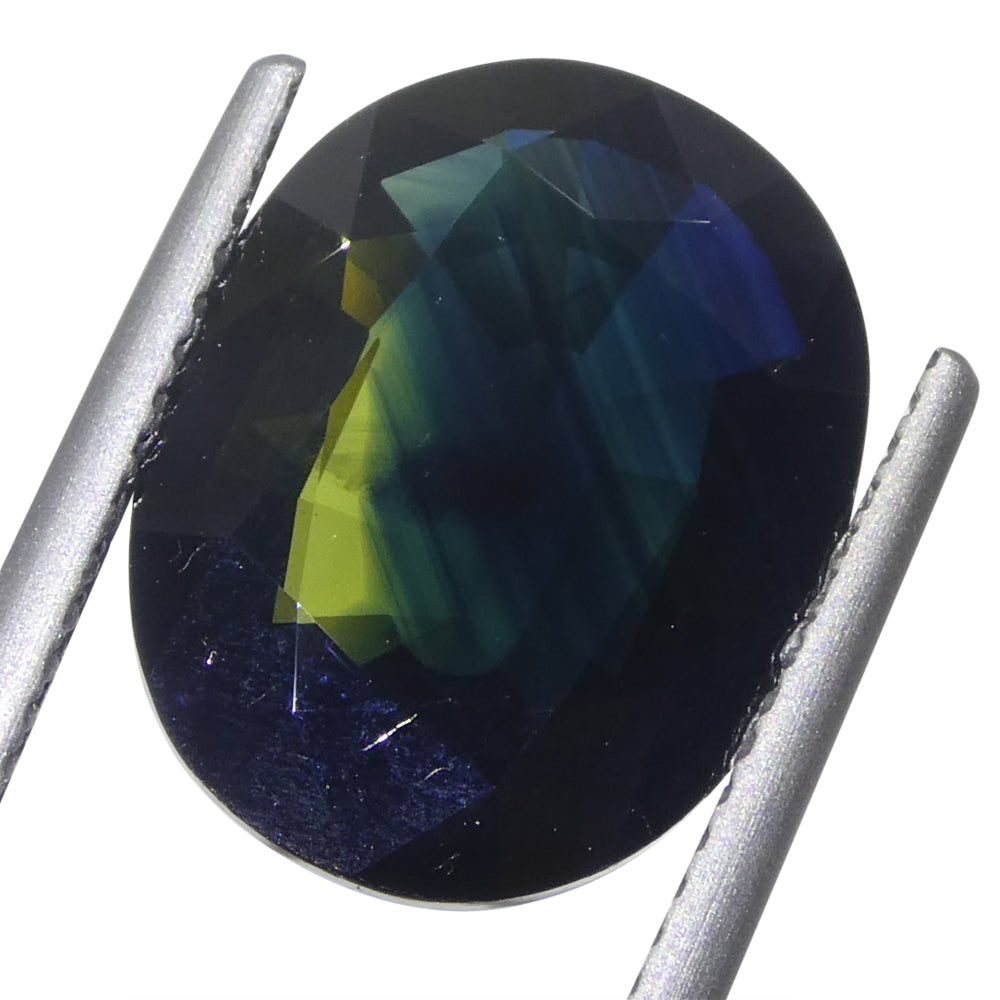 6.81ct Green-Blue Australian Sapphire Oval Cut Gemstone from SkyJems Premium Colored Stone Collection
