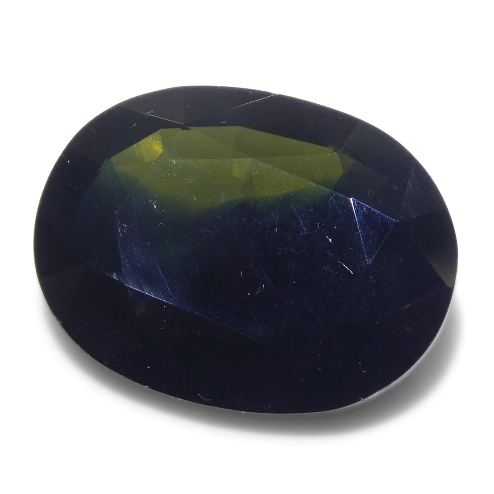 6.81ct Green-Blue Australian Sapphire Oval Cut Gemstone from SkyJems Premium Colored Stone Collection