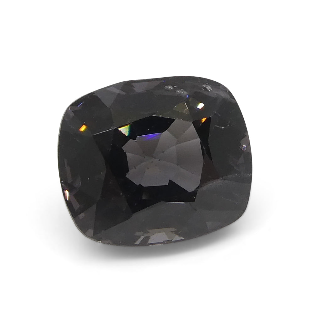 5.25ct Burmese Grey Spinel Rectangular Cushion Cut | Premium Rare Gemstone by SkyJems Canadian Gem Experts