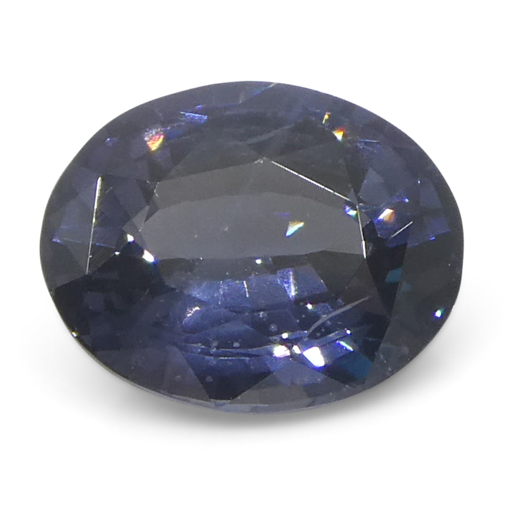 2.29ct Oval Blue Spinel from Burma - Unheated Natural Gemstone by SkyJems, Rare Burmese Purplish Blue Gem