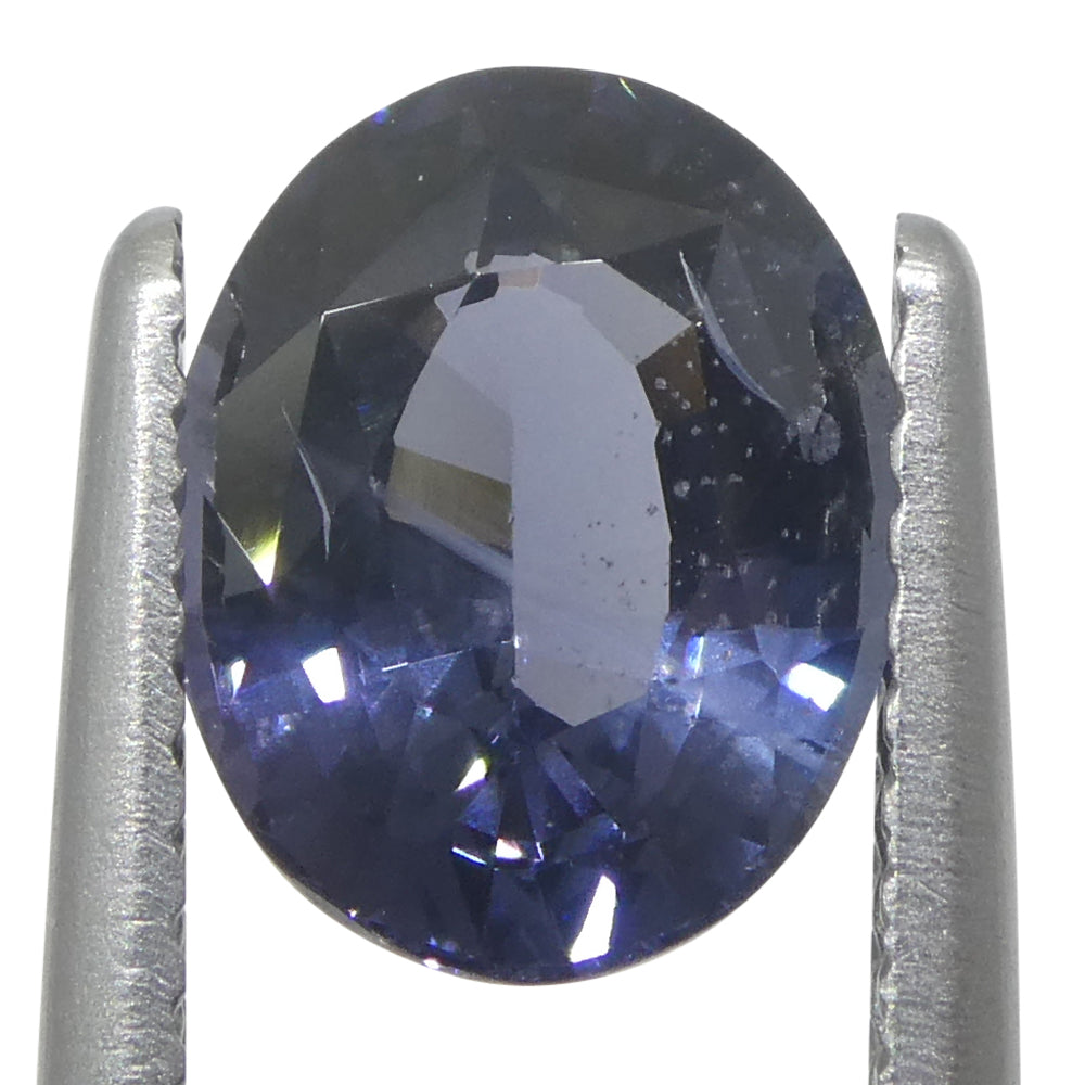 2.29ct Oval Blue Spinel from Burma - Unheated Gemstone by SkyJems, Rare Purplish Blue Natural Gem