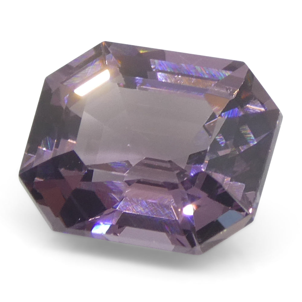 2.06ct Octagonal/Emerald Cut Purple Spinel from Burma Unheated - Skyjems Wholesale Gemstones