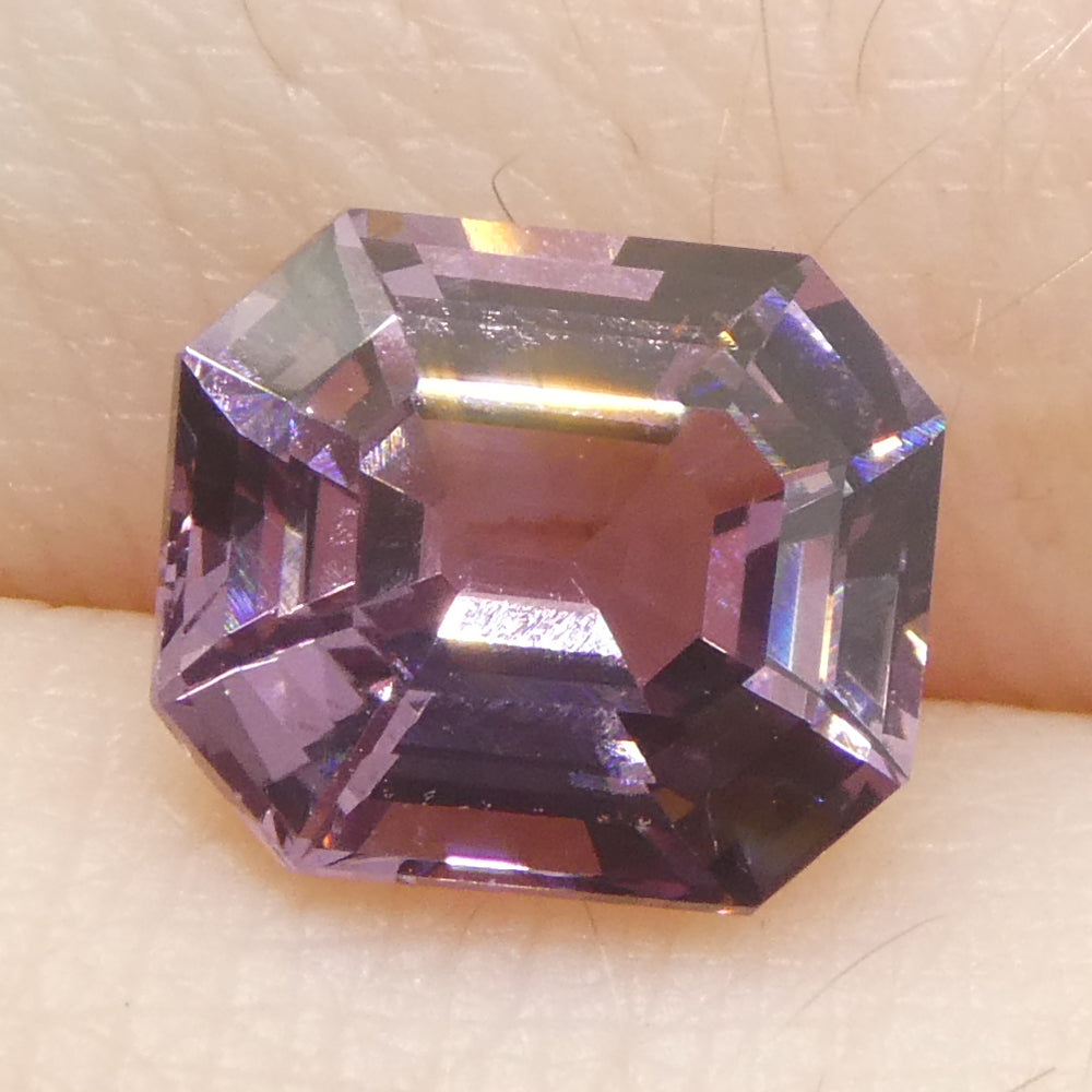 2.06ct Octagonal/Emerald Cut Purple Spinel from Burma Unheated - Skyjems Wholesale Gemstones