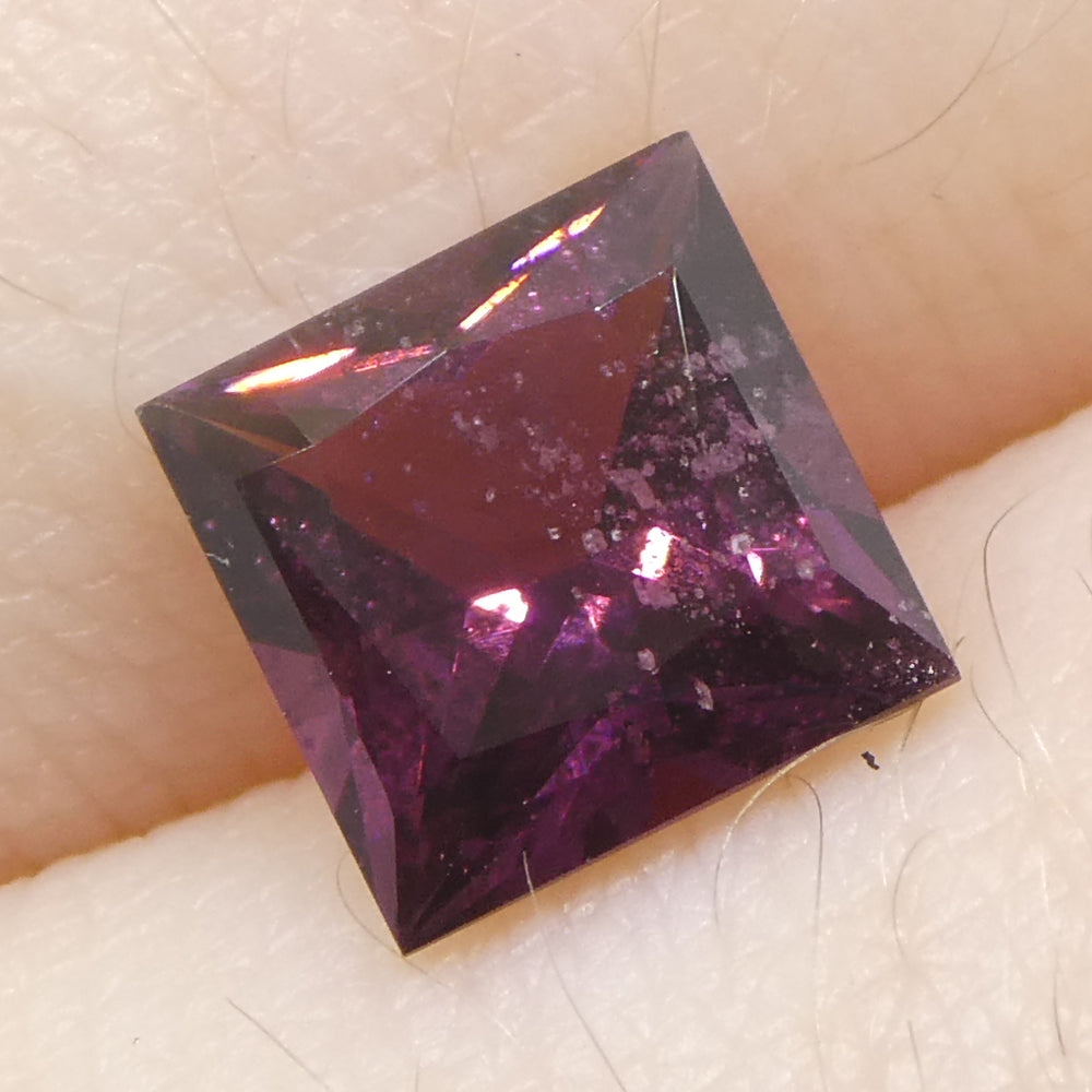 1.15ct Square Pink Spinel from Burma - Unheated Gemstone by SkyJems, Rare Purplish Pink Cushion Cut Collector's Gem