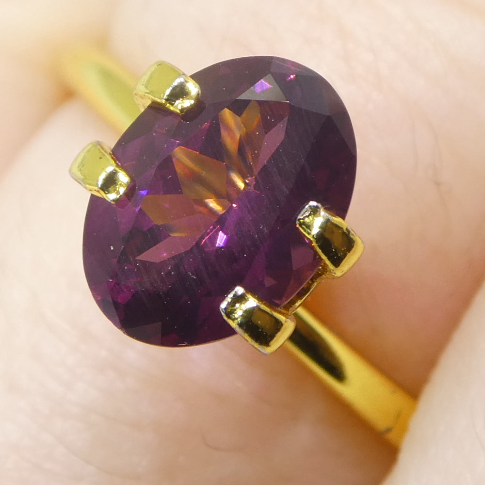 1.69ct Burmese Pink Spinel, Oval Brilliant Cut - Unheated Natural Gemstone from SkyJems Canadian Collection