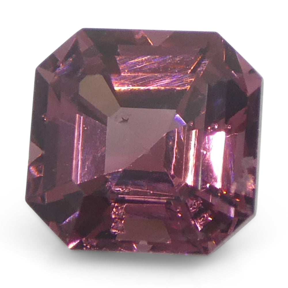 Spinel 1.16 cts 5.78 x 5.68 x 4.12 mm Asscher Cut/Square Very Very Slightly Orangish Pink $930