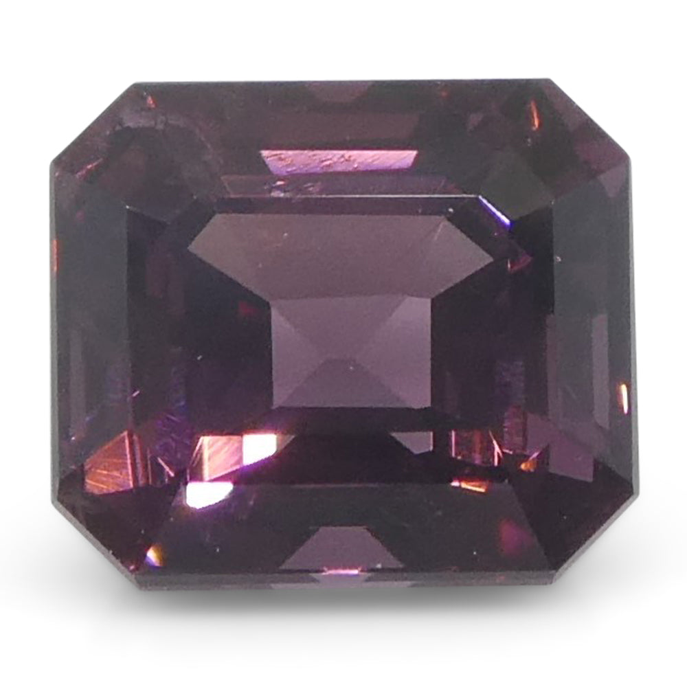 Spinel 1.09 cts 5.73 x 5.06 x 4.00 mm Octagonal/Emerald Cut Slightly Purplish Pink $880