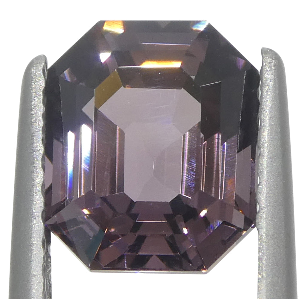 2.44ct Octagonal/Emerald Cut Purple Spinel from Burma Unheated - Skyjems Wholesale Gemstones