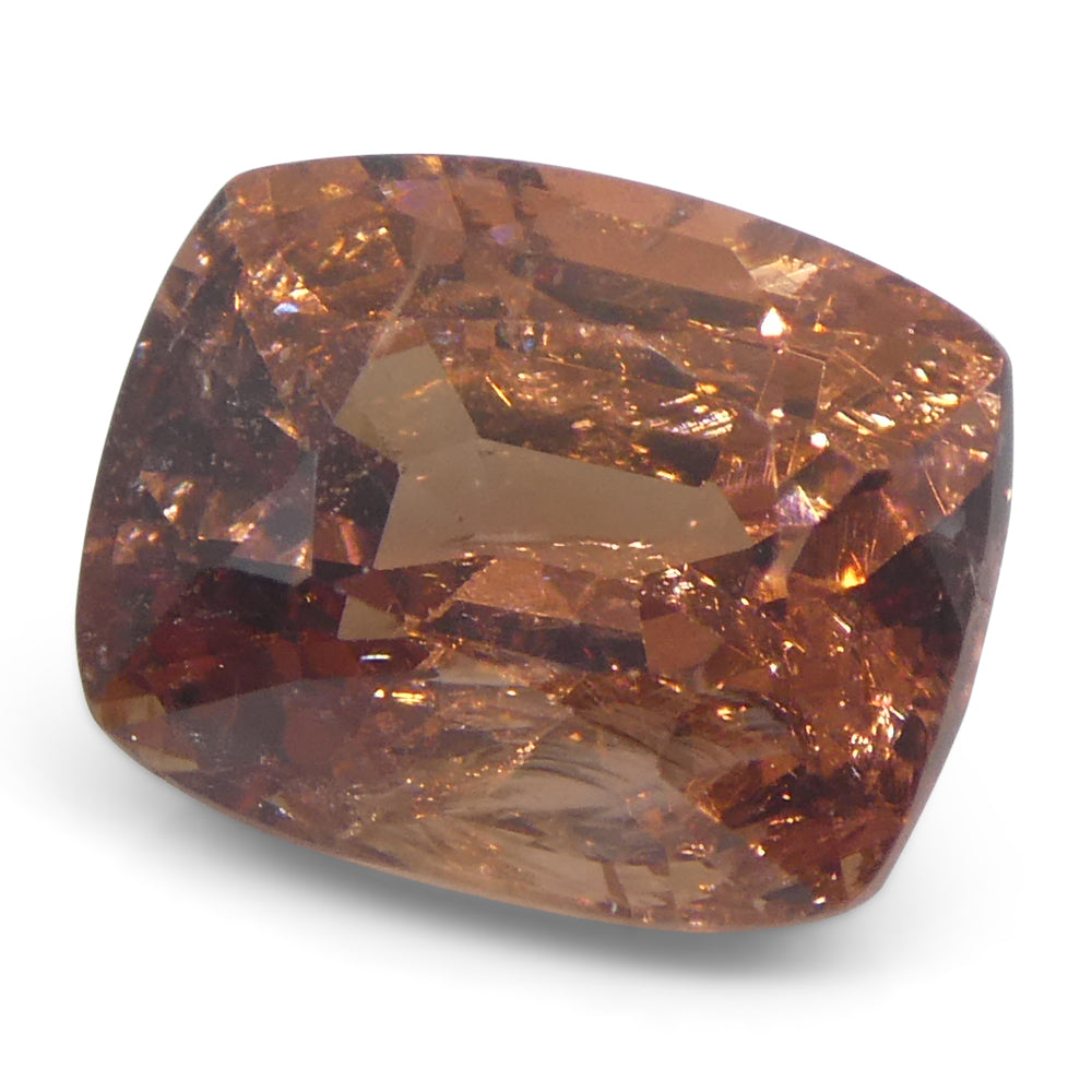 2.15ct Reddish Orange Burmese Spinel Cushion Cut | Unheated Natural Gemstone by SkyJems Canada