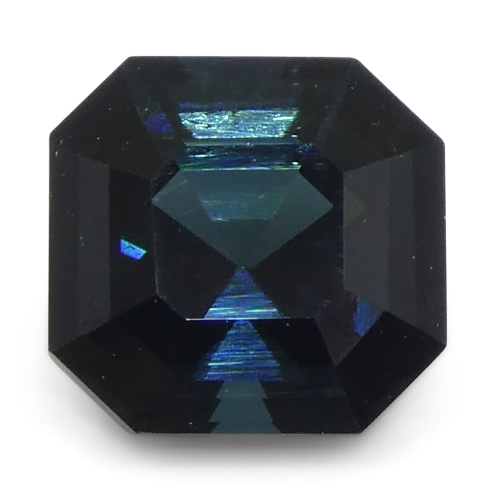 1.27ct Asscher Cut/Square Blue Indicolite Tourmaline - Skyjems Wholesale Gemstones