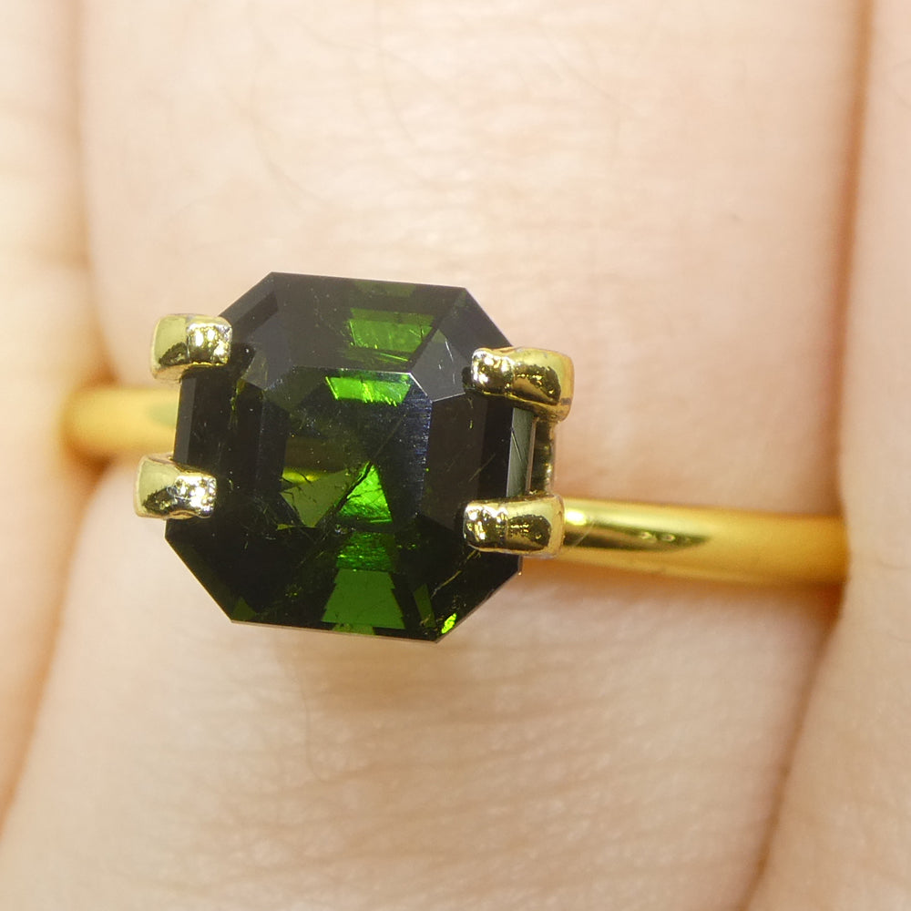 1.71ct Asscher Cut/Square Green Tourmaline - Skyjems Wholesale Gemstones