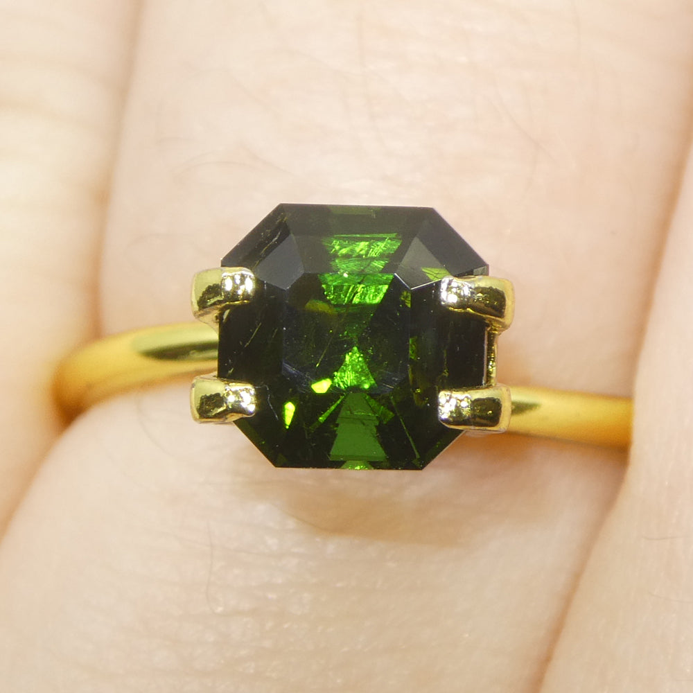 1.71ct Asscher Cut/Square Green Tourmaline - Skyjems Wholesale Gemstones