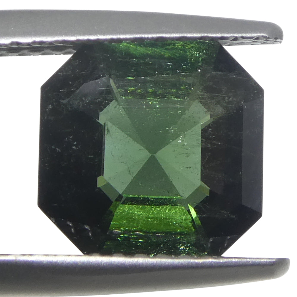 2.26ct Asscher Cut/Square Green Tourmaline - Skyjems Wholesale Gemstones