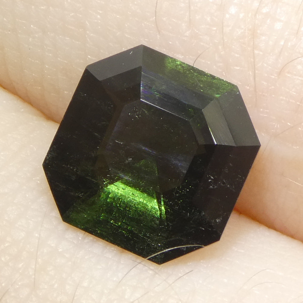 2.26ct Asscher Cut/Square Green Tourmaline - Skyjems Wholesale Gemstones