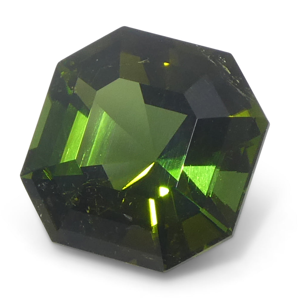 2.16ct Asscher Cut/Square Yellow-Green Tourmaline - Skyjems Wholesale Gemstones