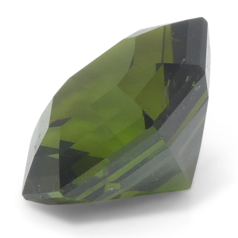 2.16ct Asscher Cut/Square Yellow-Green Tourmaline - Skyjems Wholesale Gemstones