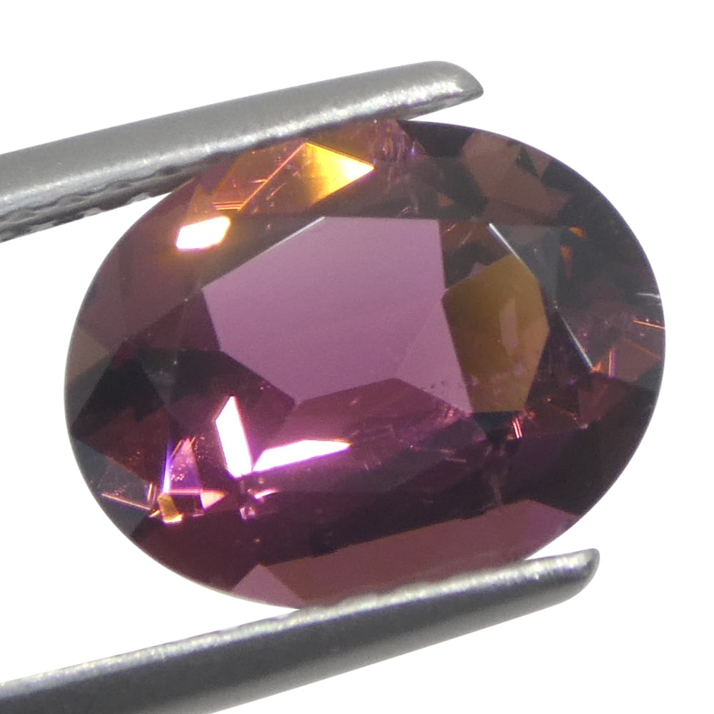 2.2ct Oval Pink Tourmaline from Brazil, precision-cut single stone by SkyJems, Canadian gemstone experts since 1967