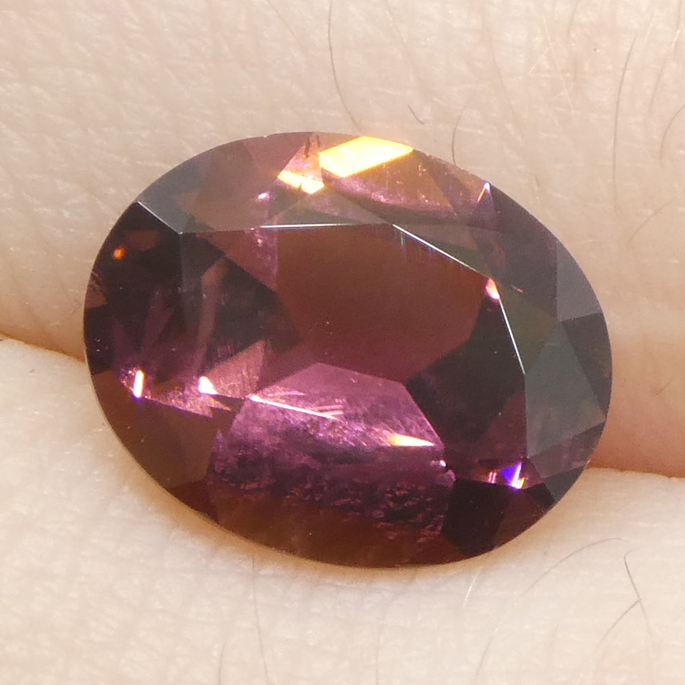 2.2ct Oval Pink Tourmaline from Brazil, precision-cut single stone by SkyJems, Canadian gemstone experts since 1967