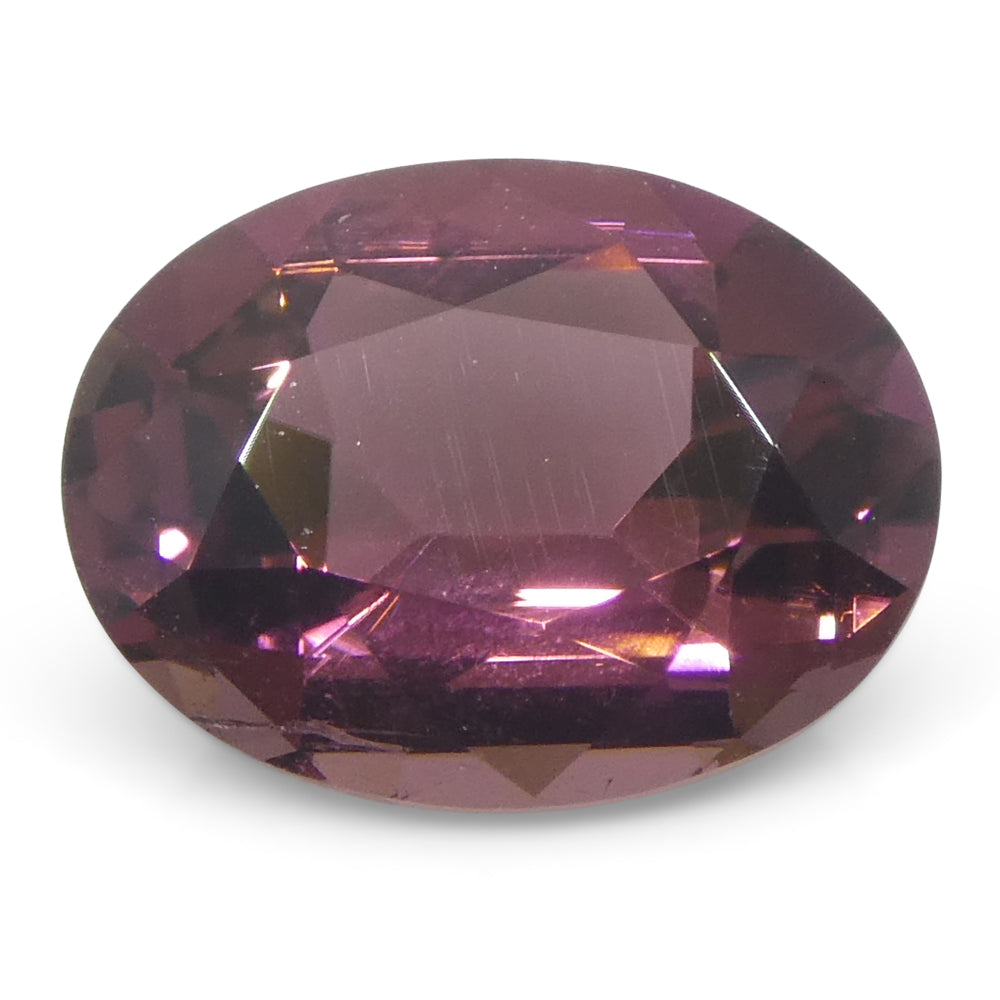 Tourmaline 1.33 cts 8.42 x 6.44 x 3.97 mm Oval Very Slightly Orangy Pink $800