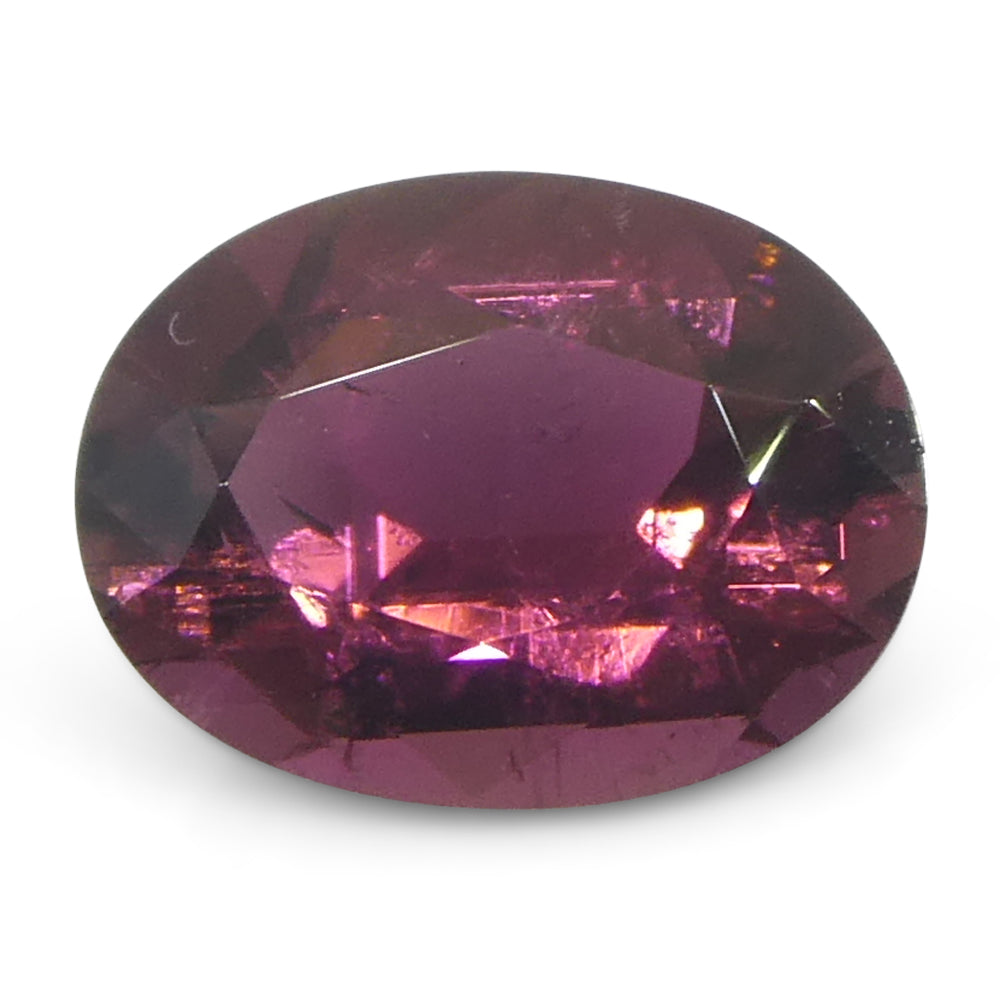 1.06ct Oval Pink Tourmaline from Brazil, precision-cut gemstone by SkyJems, Canadian fine colored stone specialists since 196