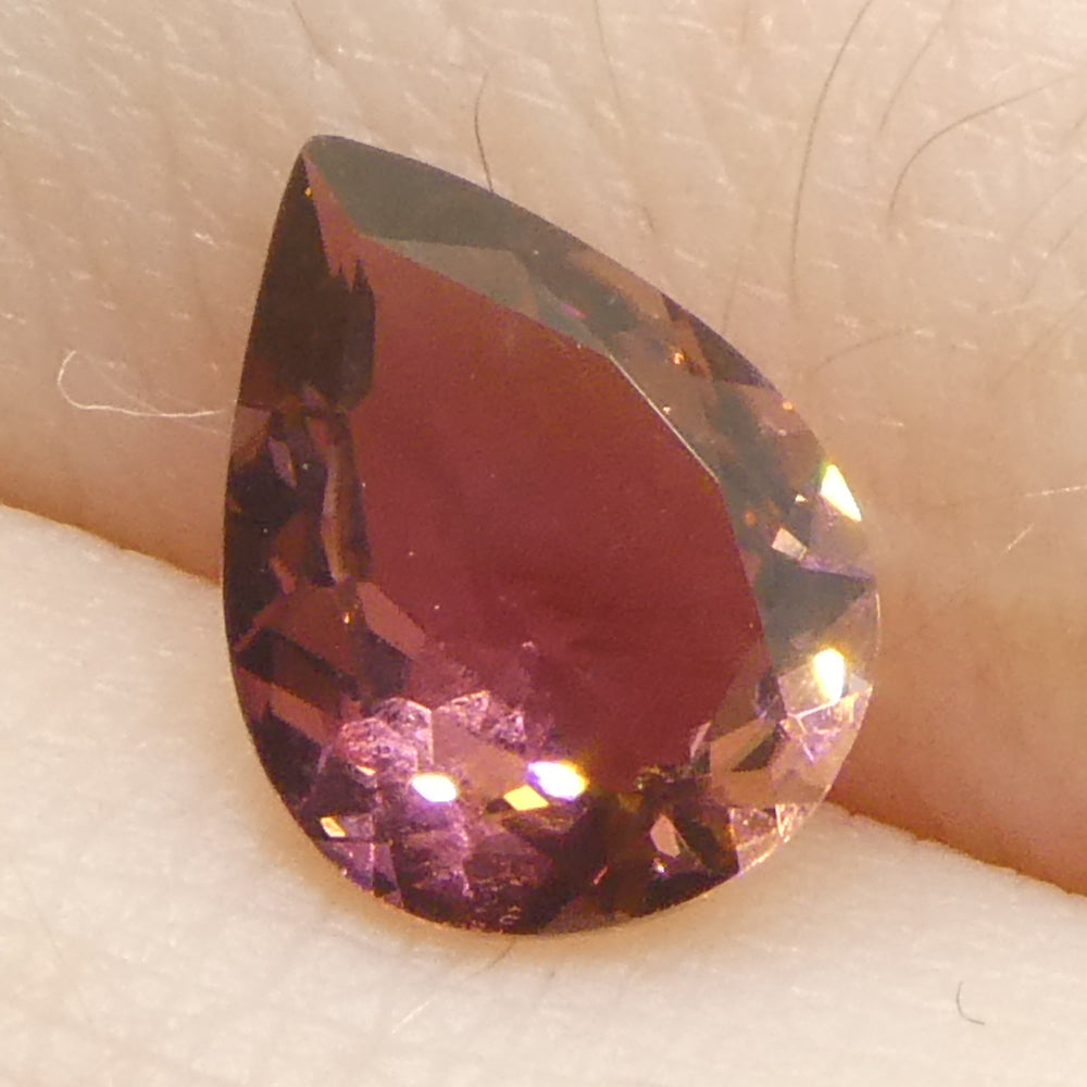 0.91ct Brazilian Pear Pink Tourmaline, brilliant-cut single stone from SkyJems' premium colored gemstone collection
