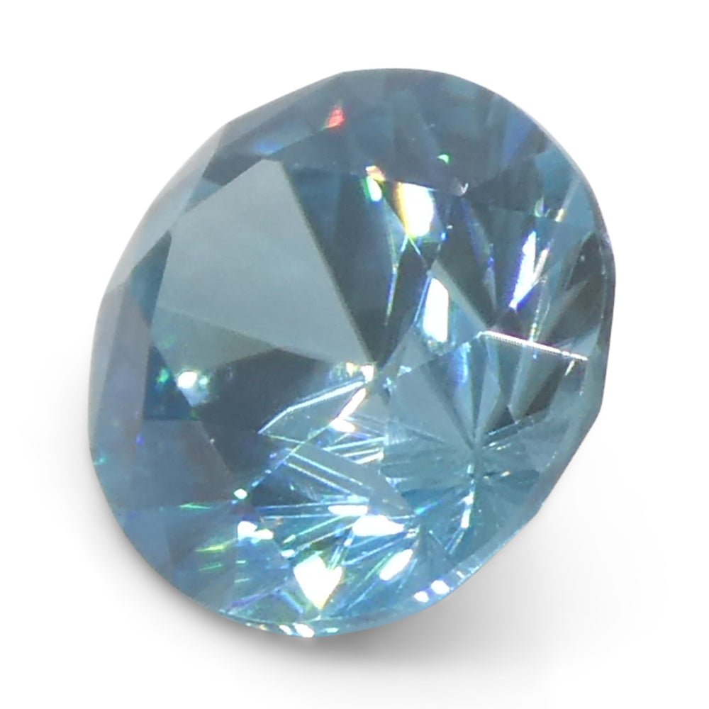 2.01ct Natural Earth Mined Oval Master Brilliant Cut Blue Zircon from Cambodia - Skyjems Wholesale Gemstones