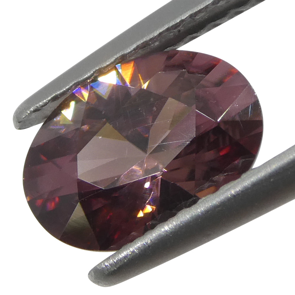 1.58ct Natural Earth Mined Oval Master Brilliant Cut Pink Zircon from Sri Lanka - Skyjems Wholesale Gemstones