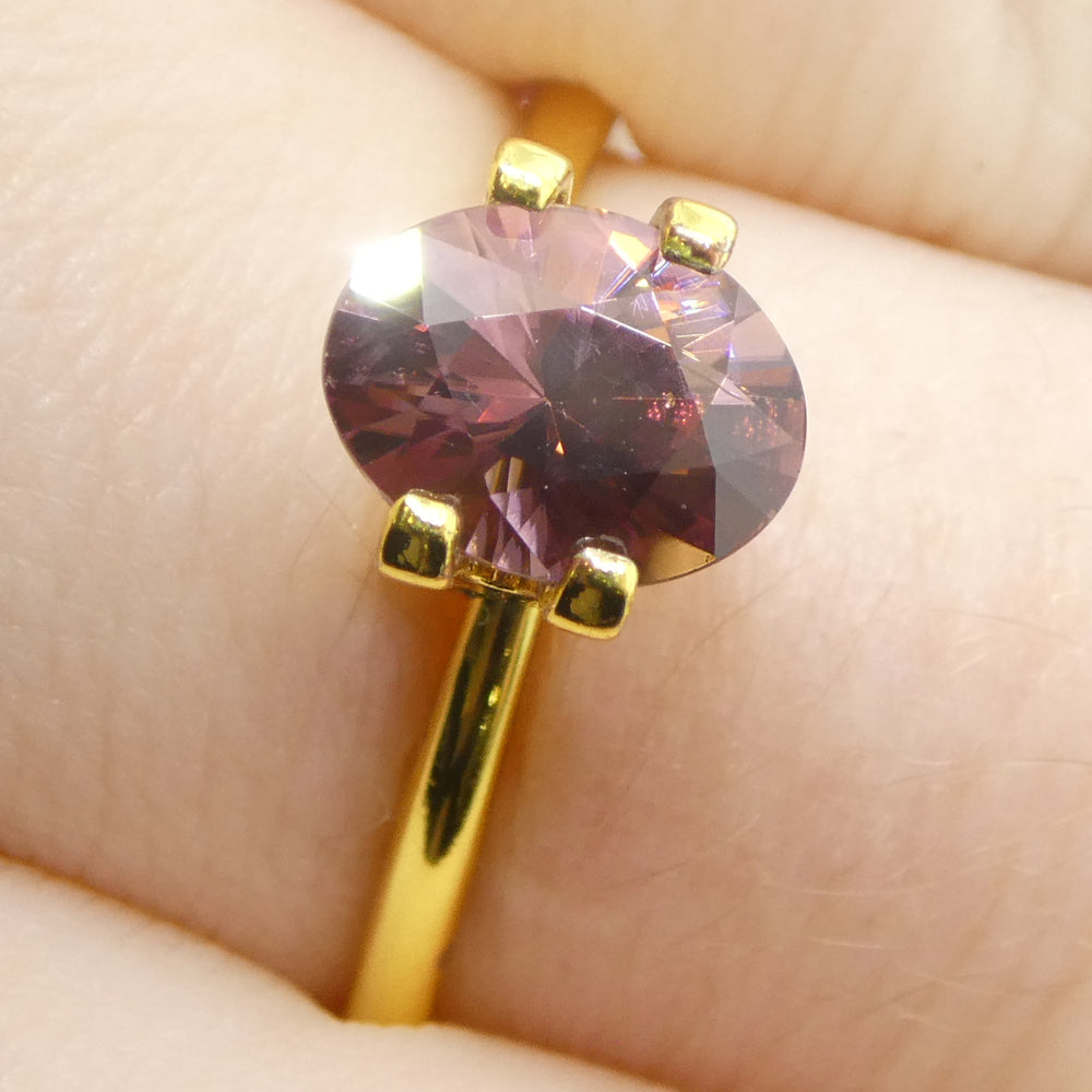 1.83ct Natural Earth Mined Oval Master Brilliant Cut Pink Zircon from Sri Lanka - Skyjems Wholesale Gemstones