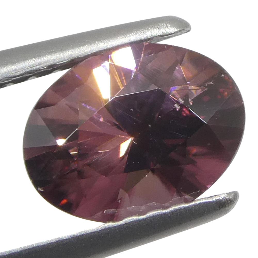 1.83ct Natural Earth Mined Oval Master Brilliant Cut Pink Zircon from Sri Lanka - Skyjems Wholesale Gemstones