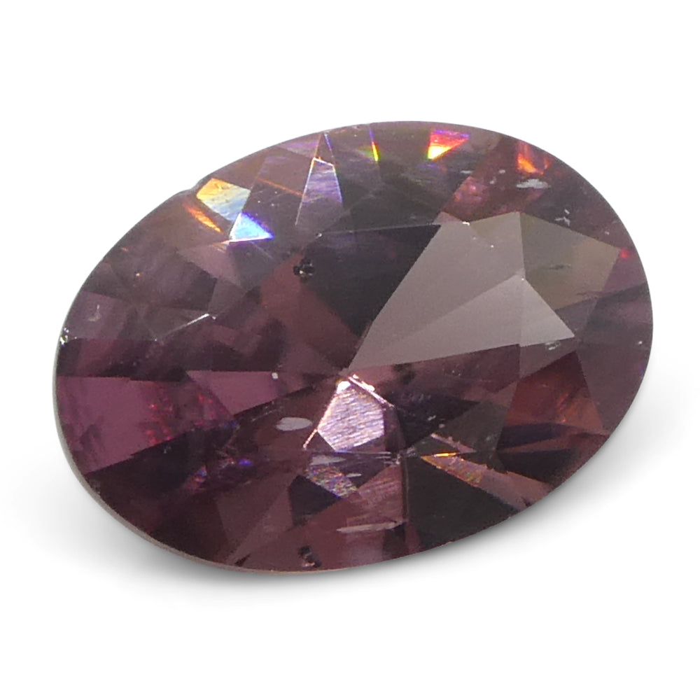 1.66ct Natural Earth Mined Oval Master Brilliant Cut Pink Zircon from Sri Lanka - Skyjems Wholesale Gemstones