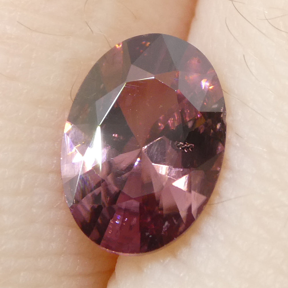 1.66ct Natural Earth Mined Oval Master Brilliant Cut Pink Zircon from Sri Lanka - Skyjems Wholesale Gemstones