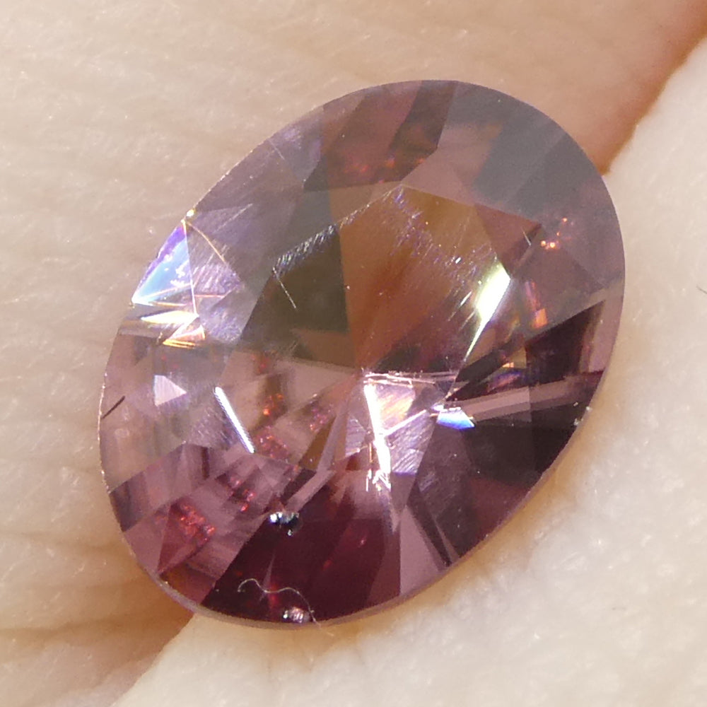 1.61ct Natural Earth Mined Oval Master Brilliant Cut Pink Zircon from Sri Lanka - Skyjems Wholesale Gemstones