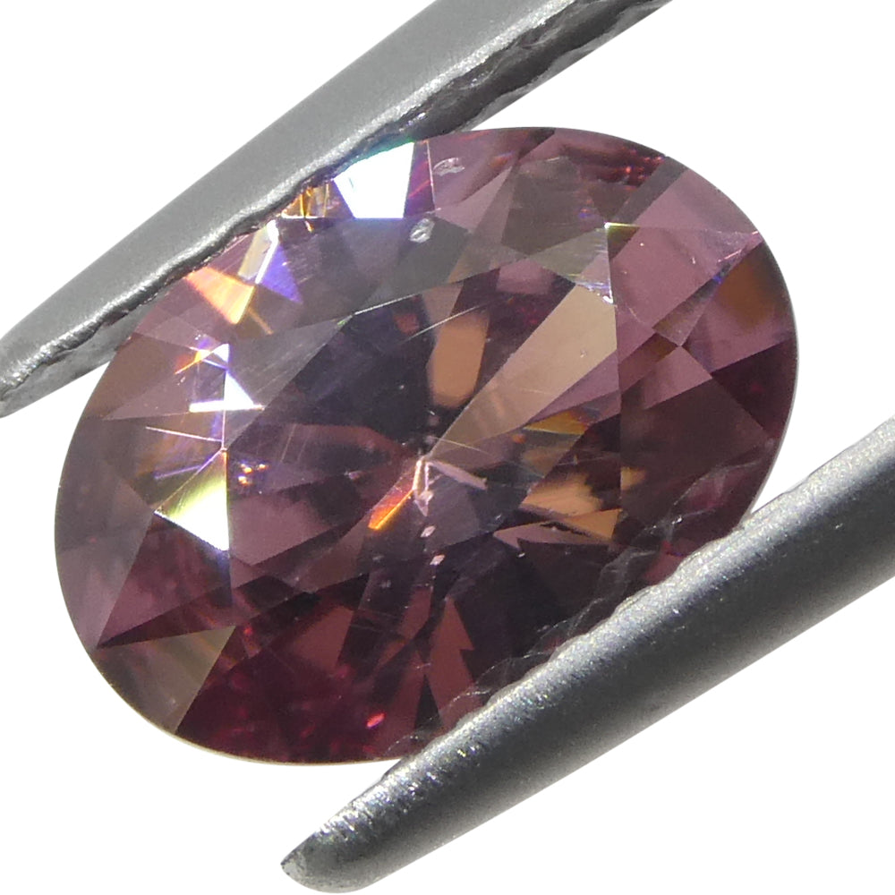 1.67ct Natural Earth Mined Oval Master Brilliant Cut Pink Zircon from Sri Lanka - Skyjems Wholesale Gemstones