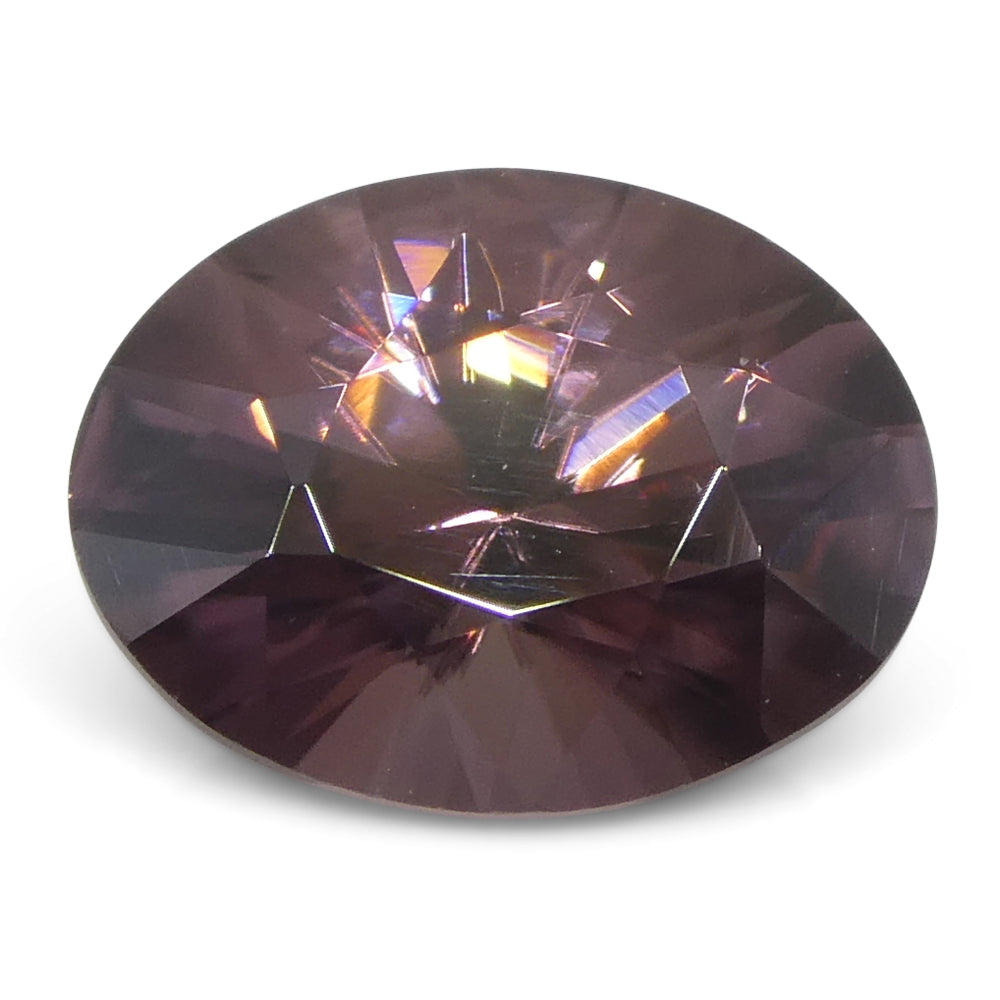 1.65ct Pink Zircon from Sri Lanka, oval brilliant-cut gemstone by SkyJems, premium natural earth-mined collector's stone