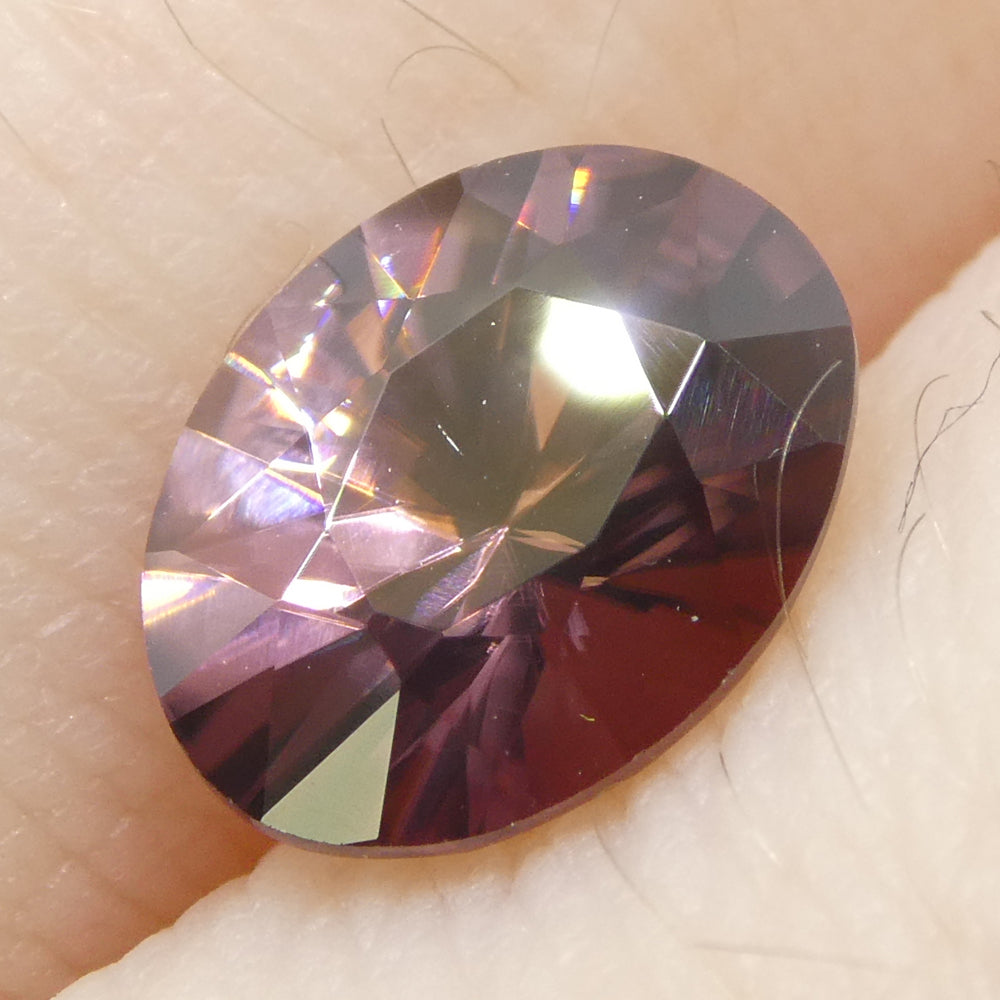 1.65ct Natural Earth Mined Oval Master Brilliant Cut Pink Zircon from Sri Lanka - Skyjems Wholesale Gemstones
